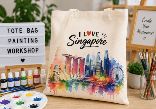 Tote Bag Painting with SG Skyline Workshop