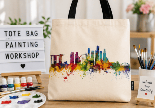 Tote Bag Painting with SG Skyline Workshop