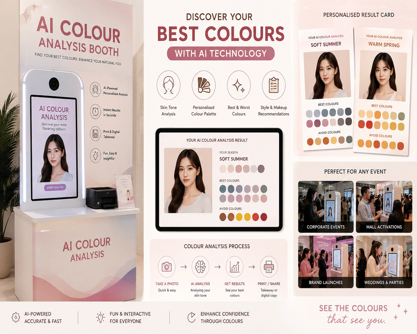AI ANALYSIS AI Colour analysis booth