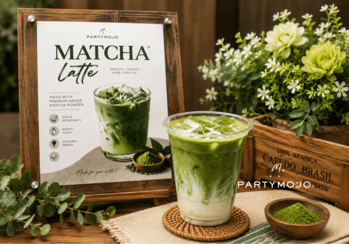 Ice Matcha Latte Smores Live Station