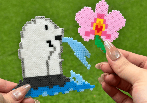 hama bead coaster Badge Making