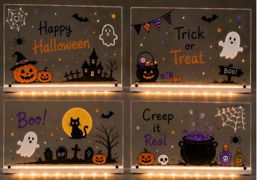 Halloween Glow Acrylic Board