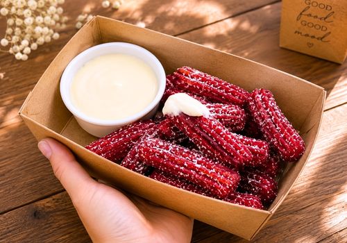 Red Velvet Churros (4) Red Velvet Churros