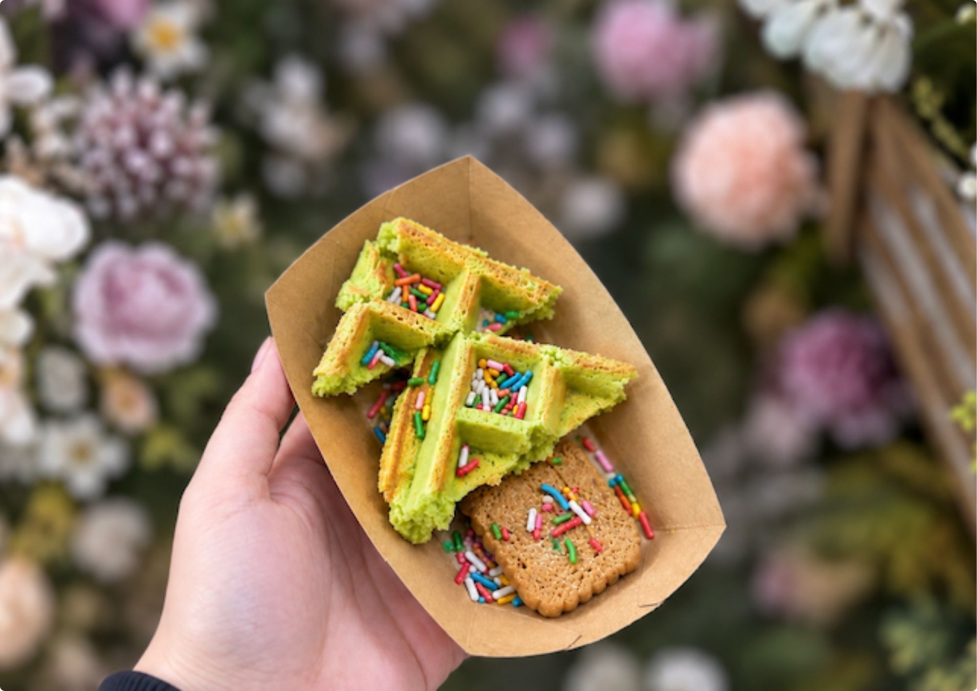 Christmas Green tea Waffle